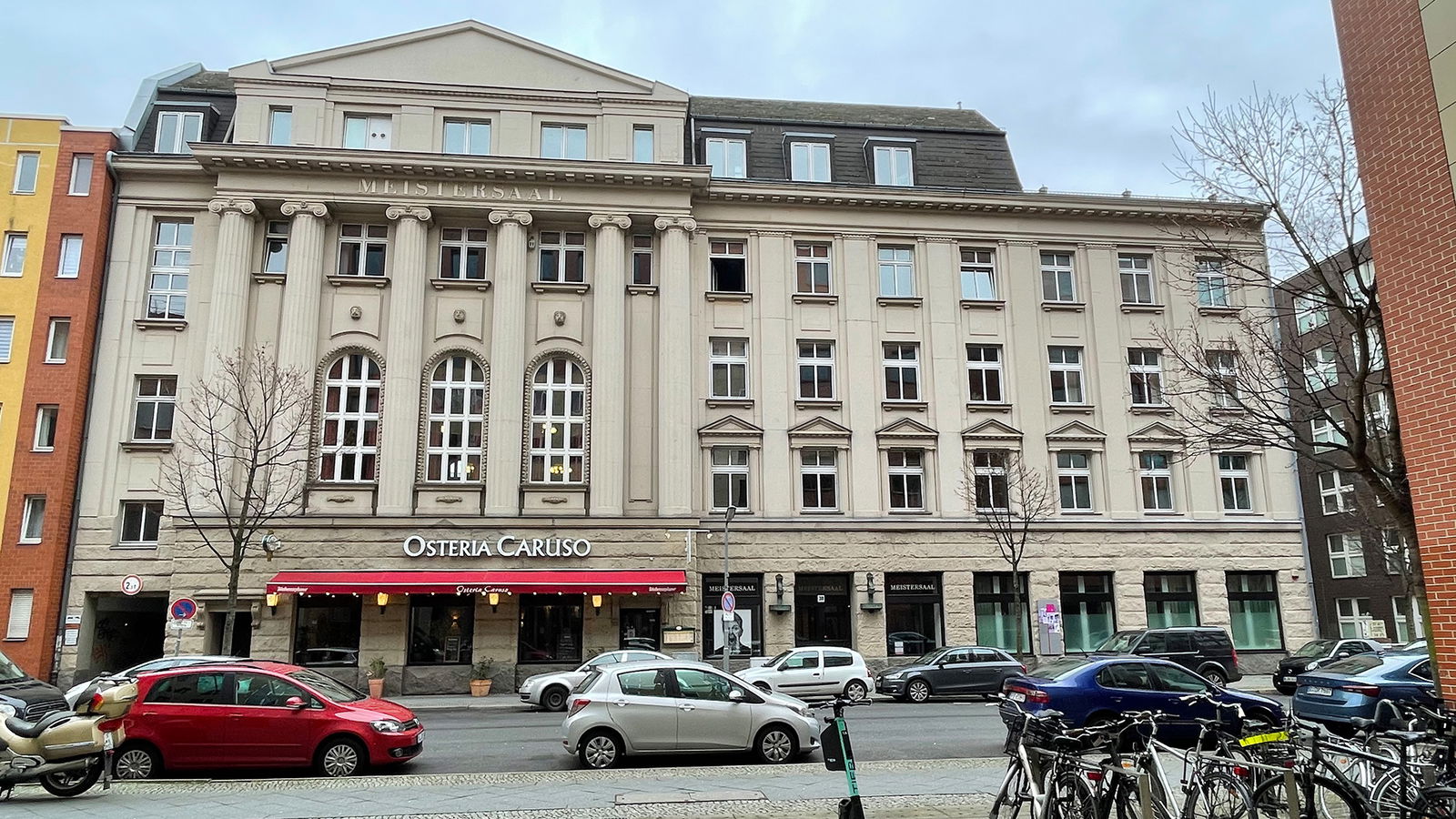 Die Hansa-Studios und der Meistersaal von außen