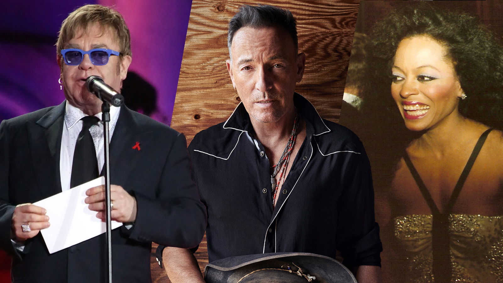Elton John, Bruce Springsteen & Diana Ross