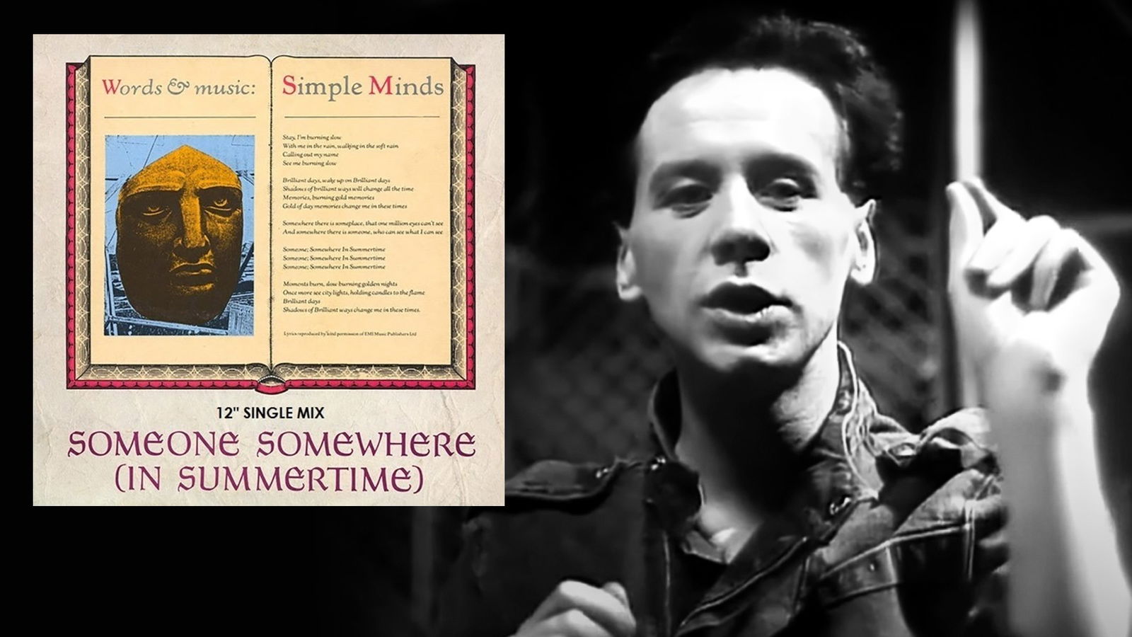 Simple Minds "Someone Somewhere in Summertime"