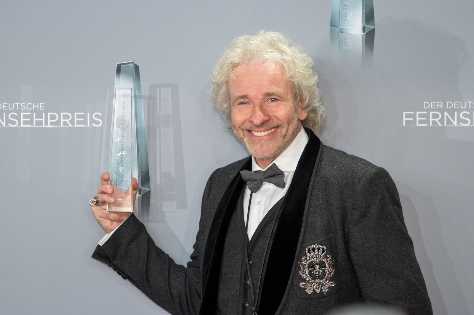 Gottschalk mit dem Deutschen Fernsehpreis 2018