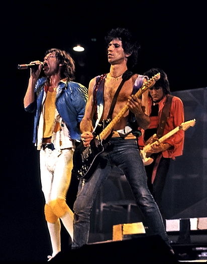 Rolling Stones: Mick Jagger, Keith Richards und Ron Wood (1981)