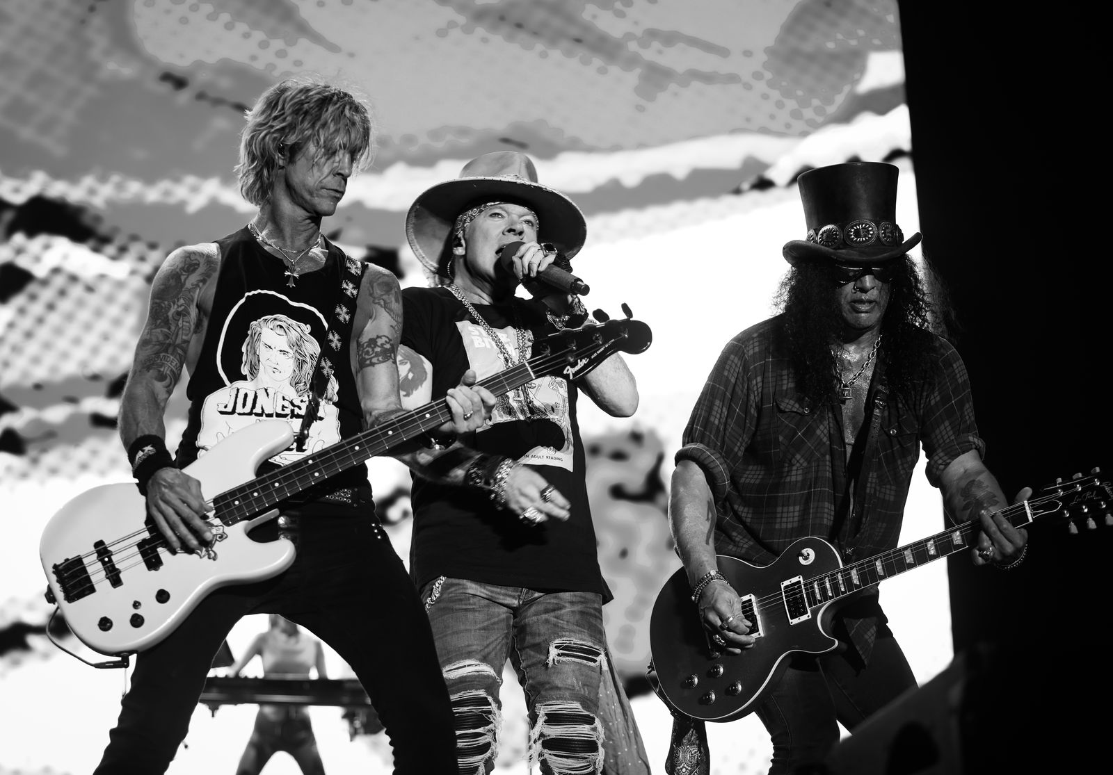 Guns N' Roses: Duff McKagan, Axl Rose & Slash