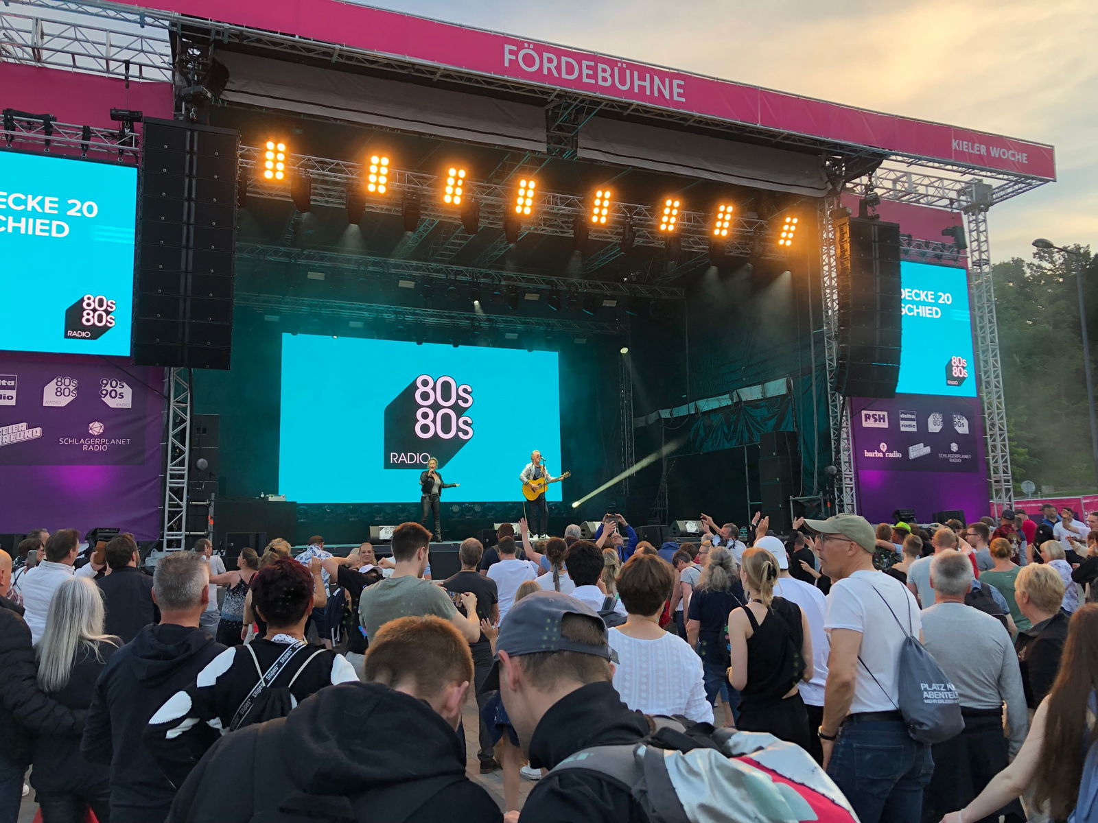 Markus live auf der 80s80s Bühne auf der Kieler Woche 2022