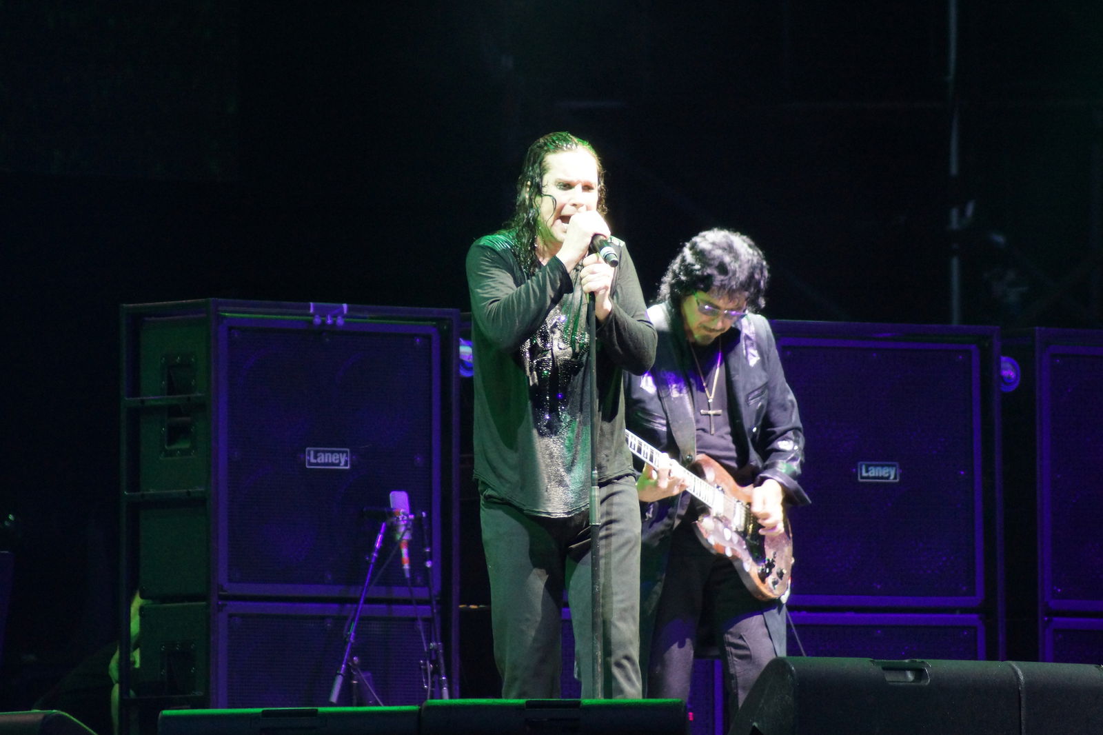 Ozzy Osbourne & Tony Iommi (Black Sabbath) beim Lollapalooza 2012