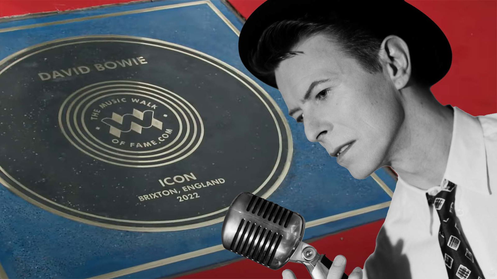 David Bowies Ehrung auf dem Walk Of Fame in Camden