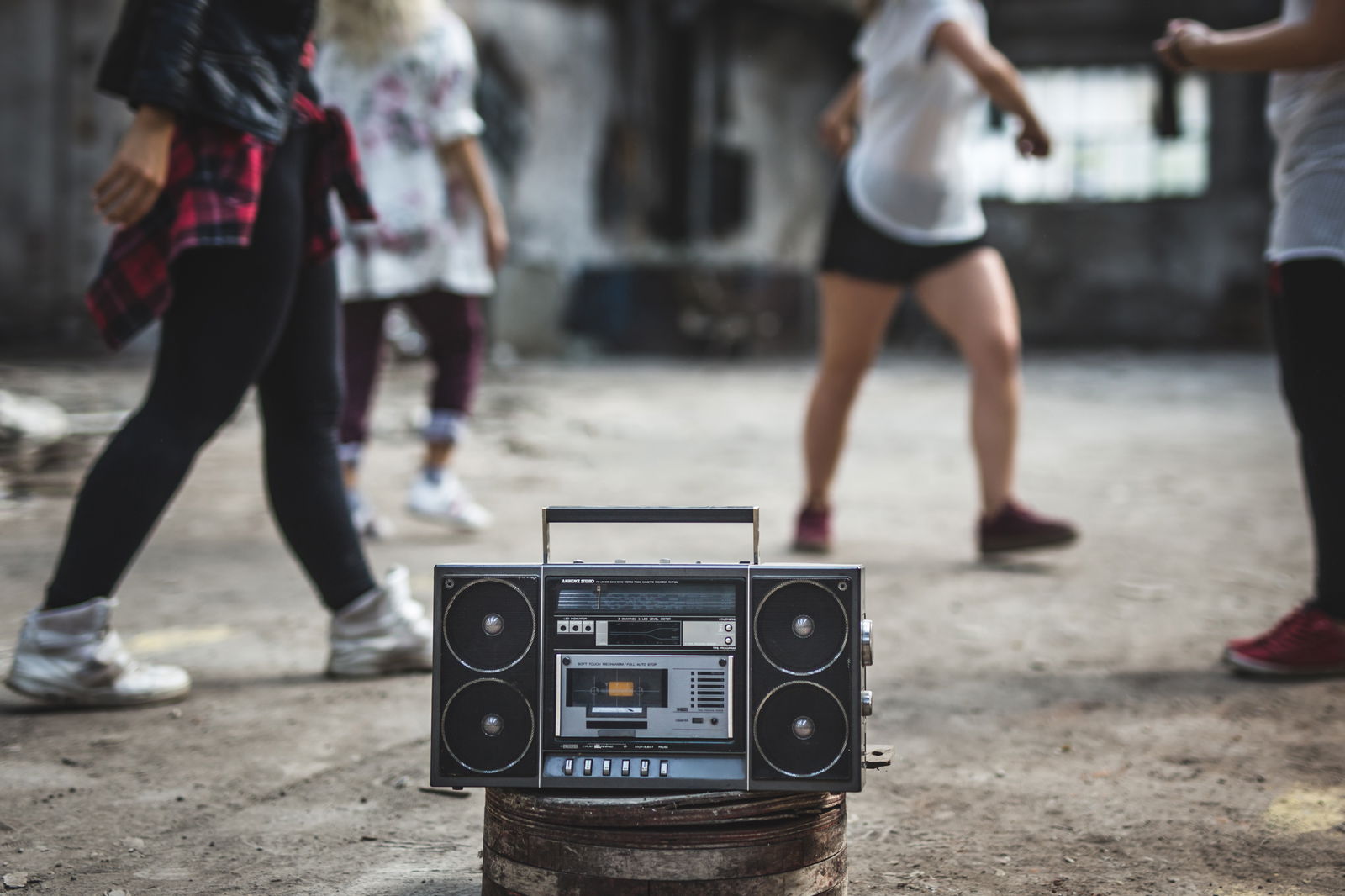 Breakdance mit Boombox