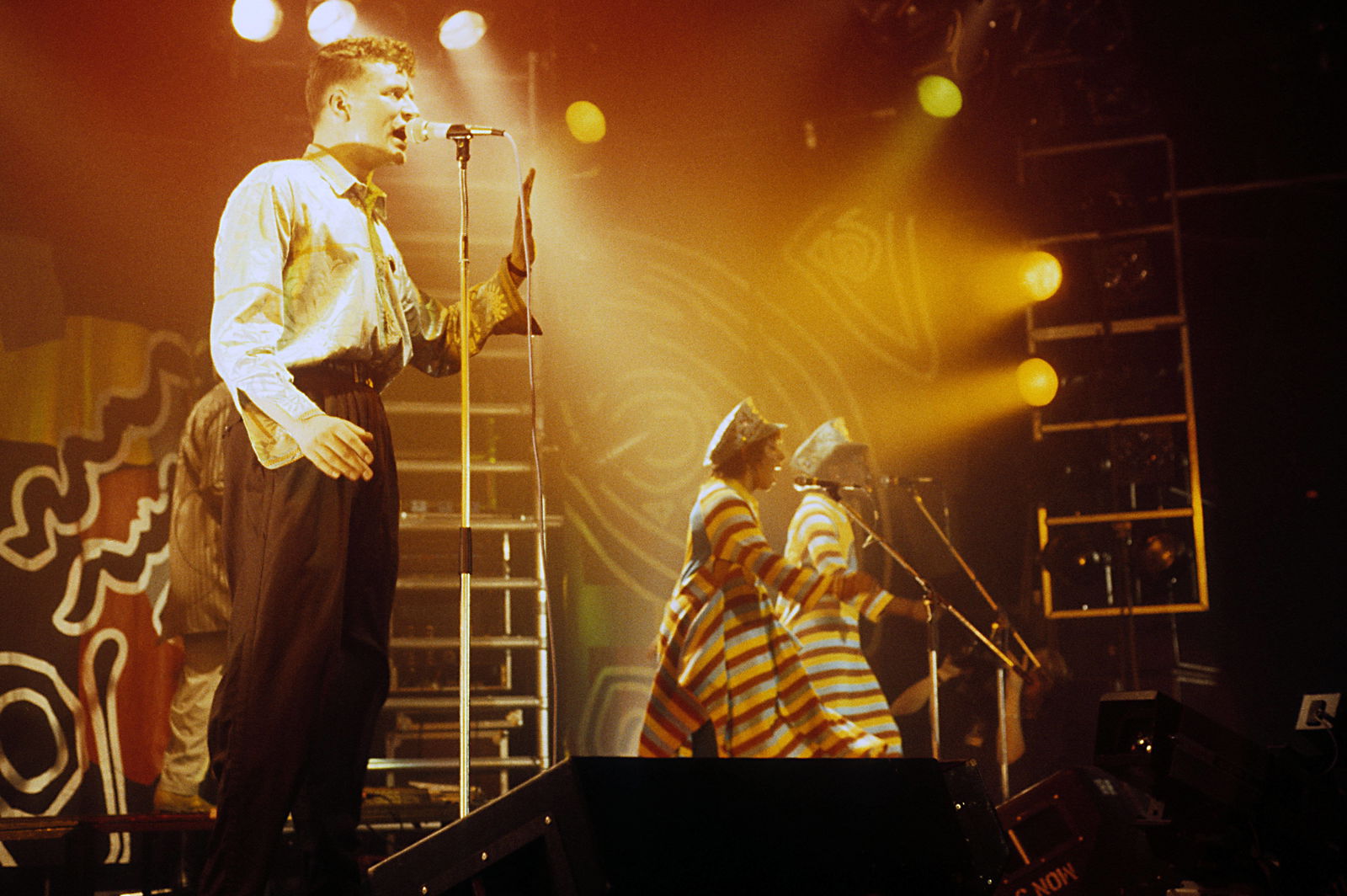 Neil Arthur von Blancmange live im Hammersmith Palais. London, 24.05.1984