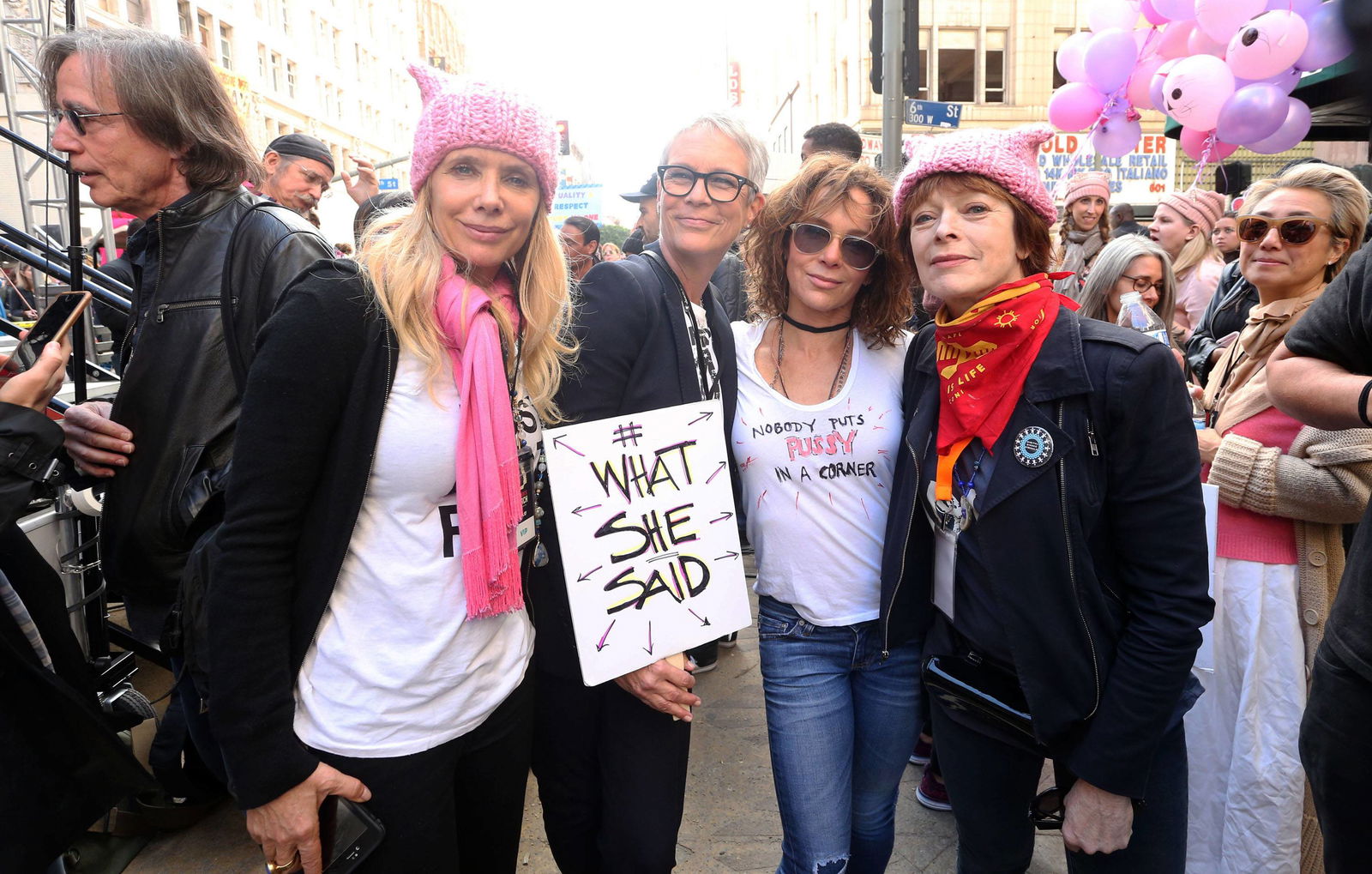 Rosanna Arquette, Jamie Lee Curtis, Jennifer Grey & Frances Fisher