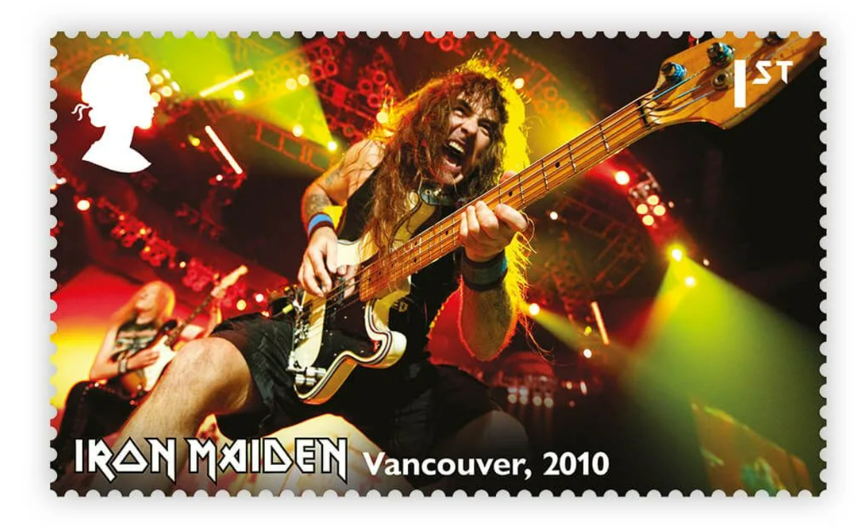 Iron Maiden auf der Briefmarke