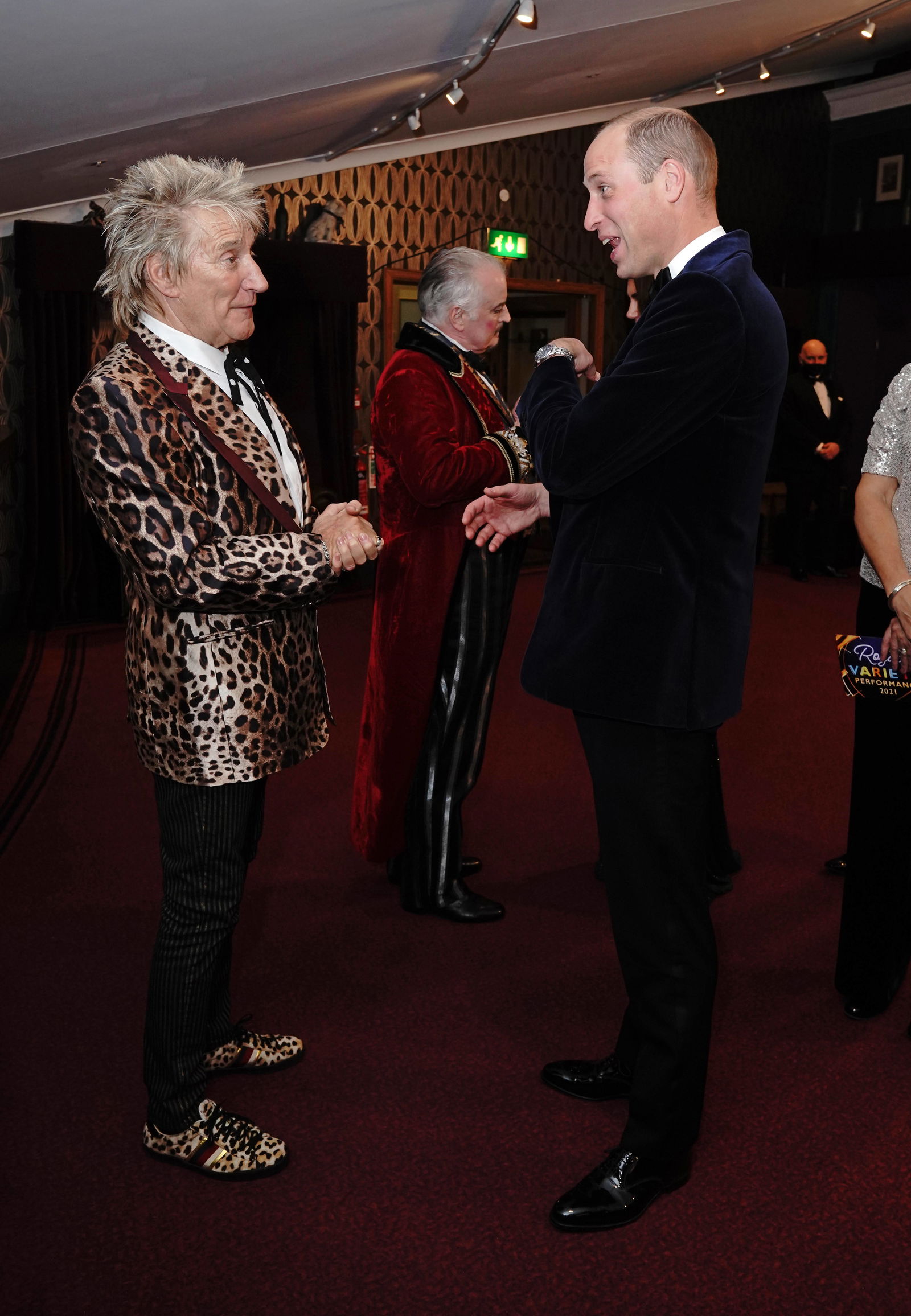 Rod Stewart und Prince William The Duke of Cambridge