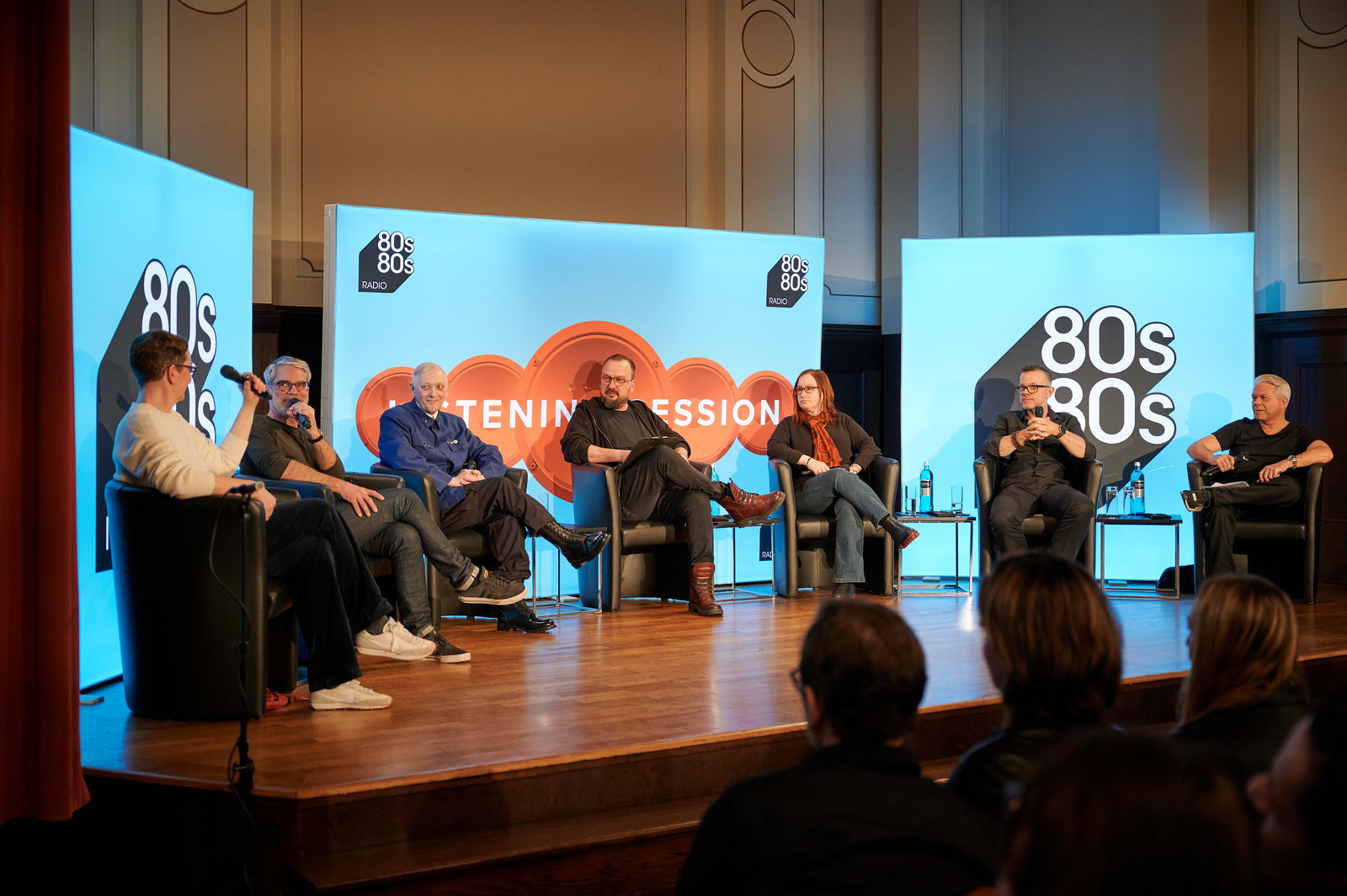 80s80s Listening Session "Memento Mori" (Depeche Mode): Anne Haffmans, Sebastian Voigt, Mark Reeder, Thilo Schmied, Birgit Fuß, Marcus Meyn & Markus Kavka