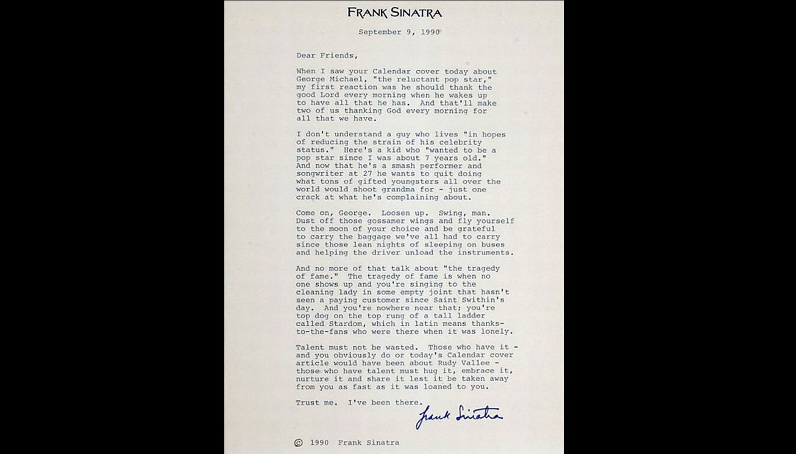 Der Brief an George Michael