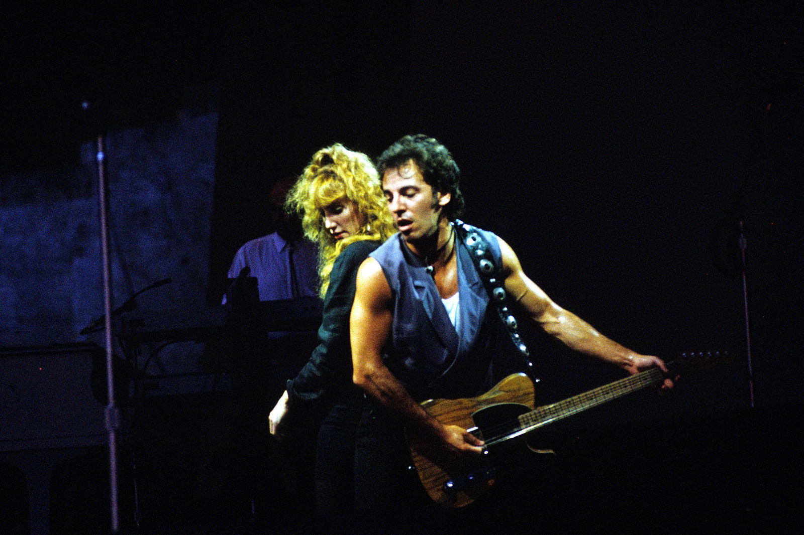 Bruce Springsteen 1988 beim Konzert auf der Radrennbahn Berlin-Weißensee