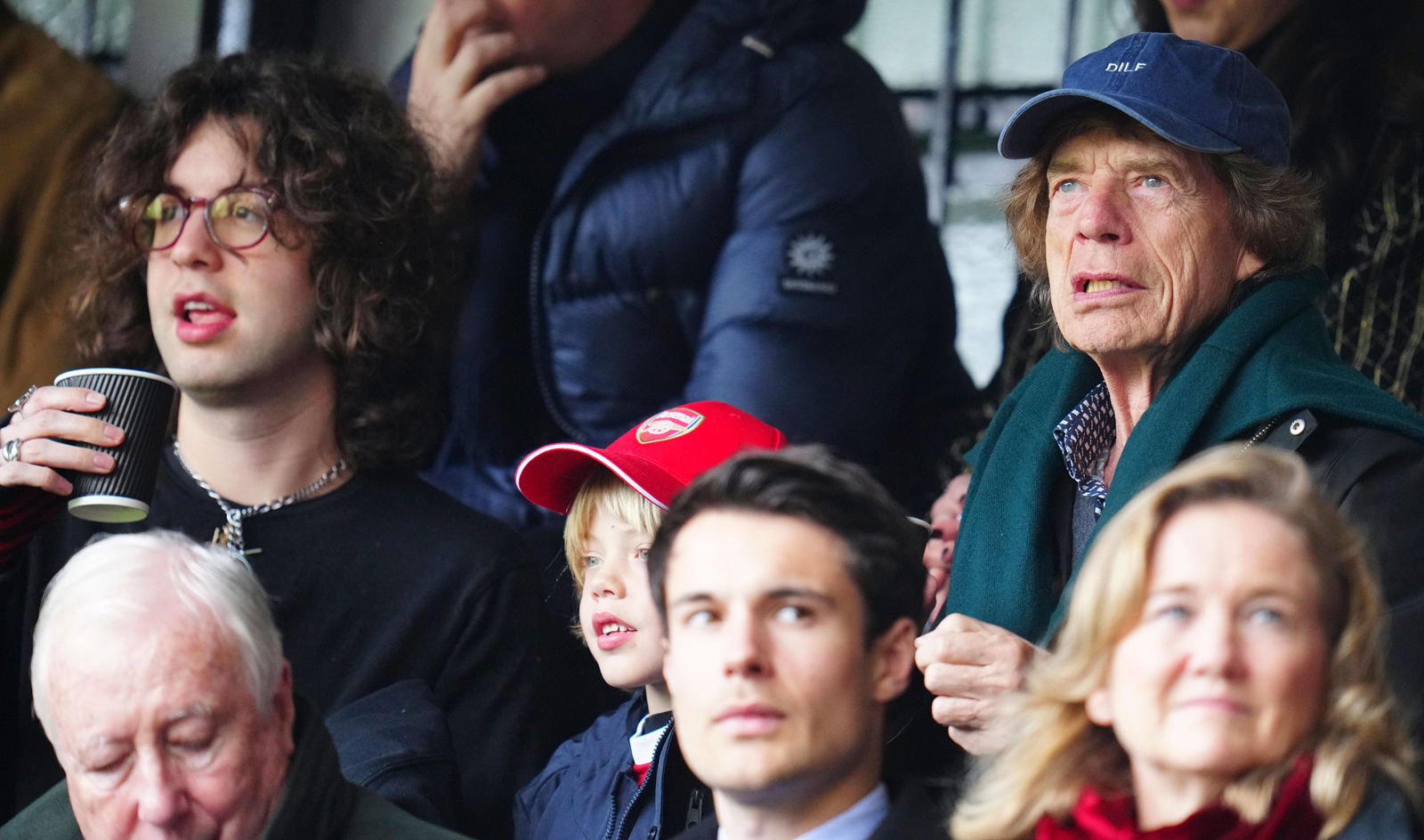Mick Jagger mit seinen Söhnen Lucas and Deveraux (2023)