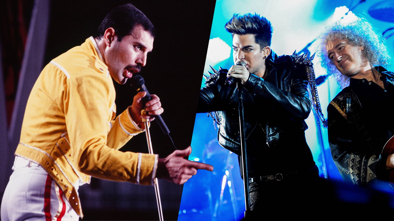 Freddie Mercury, Adam Lambert & Brian May (Queen)