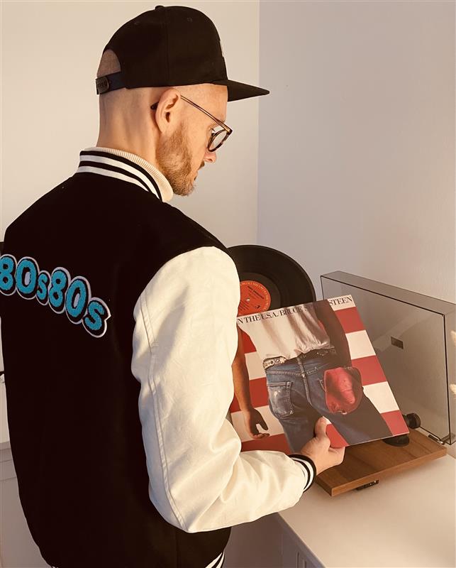 Christian mit seiner liebsten Platte