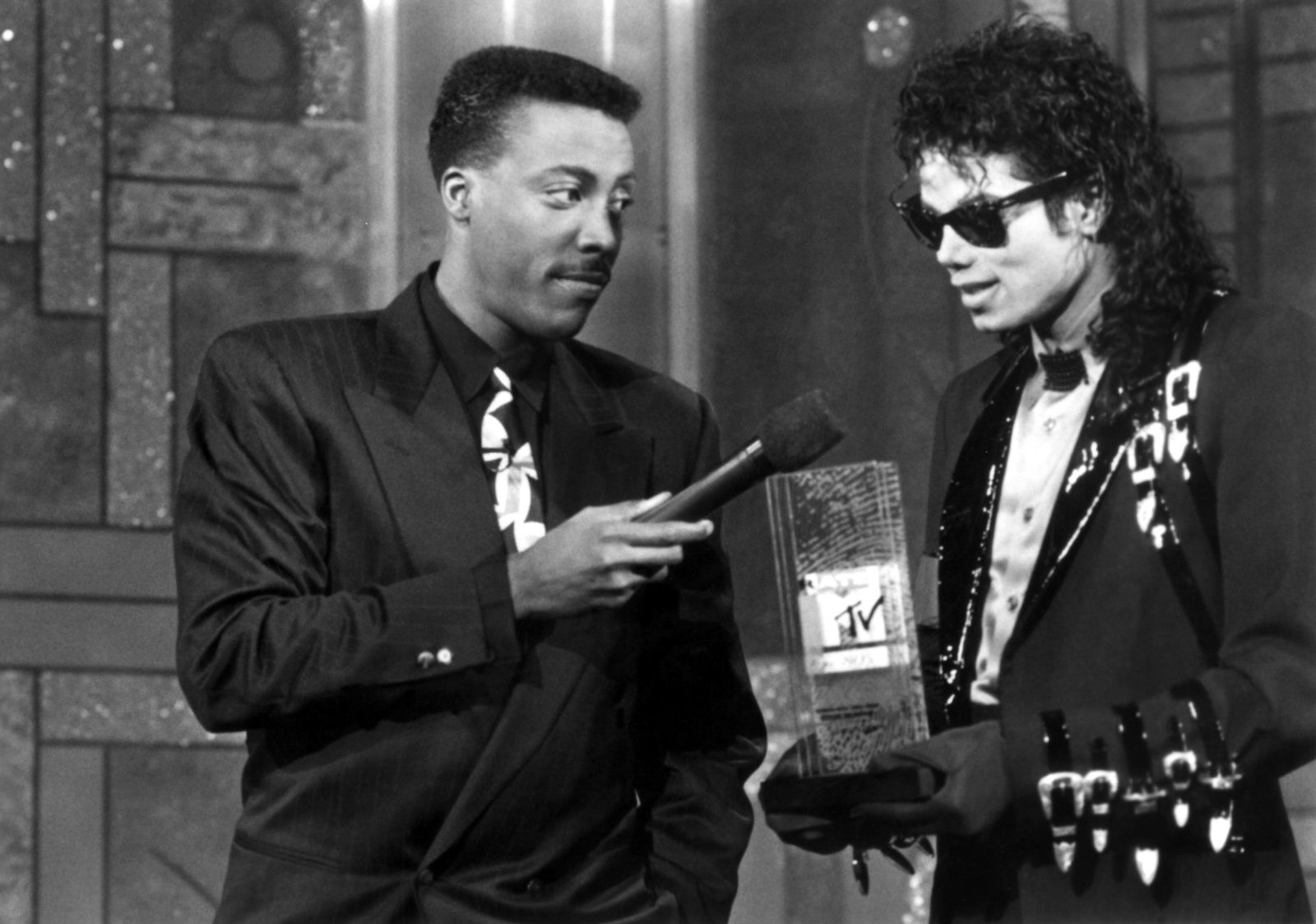 Michael Jackson & Eddie Murphy bei den MTV Awards im November 1989