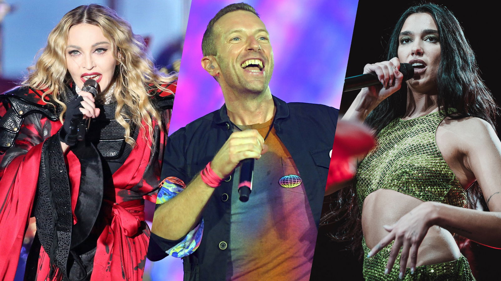 Madonna, Chris Martin (Coldplay) & Dua Lipa