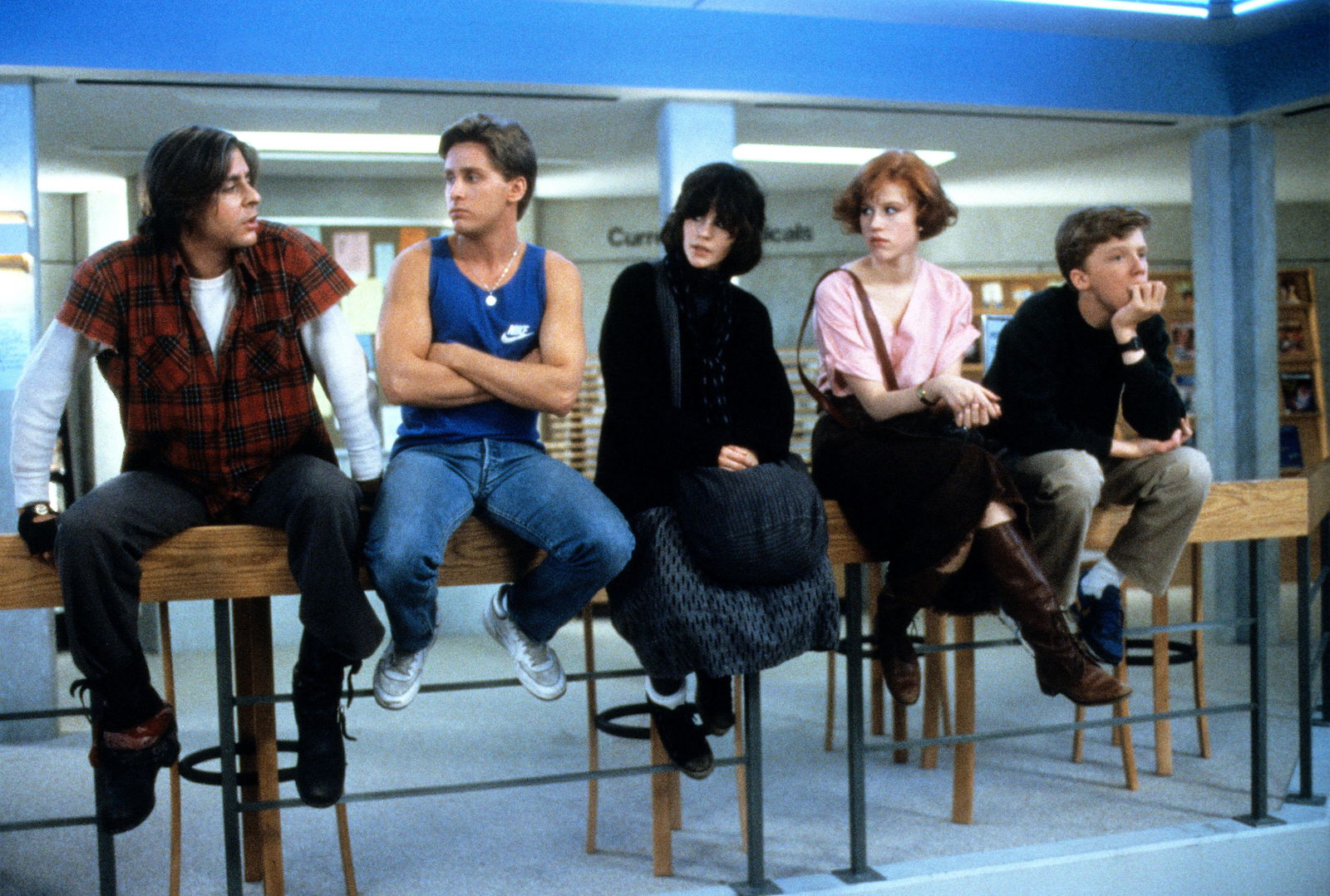 The Breakfast Club: Judd Nelson, Emilio Estevez, Ally Sheedy, Molly Ringwald & Anthony Michael Hall (1985)
