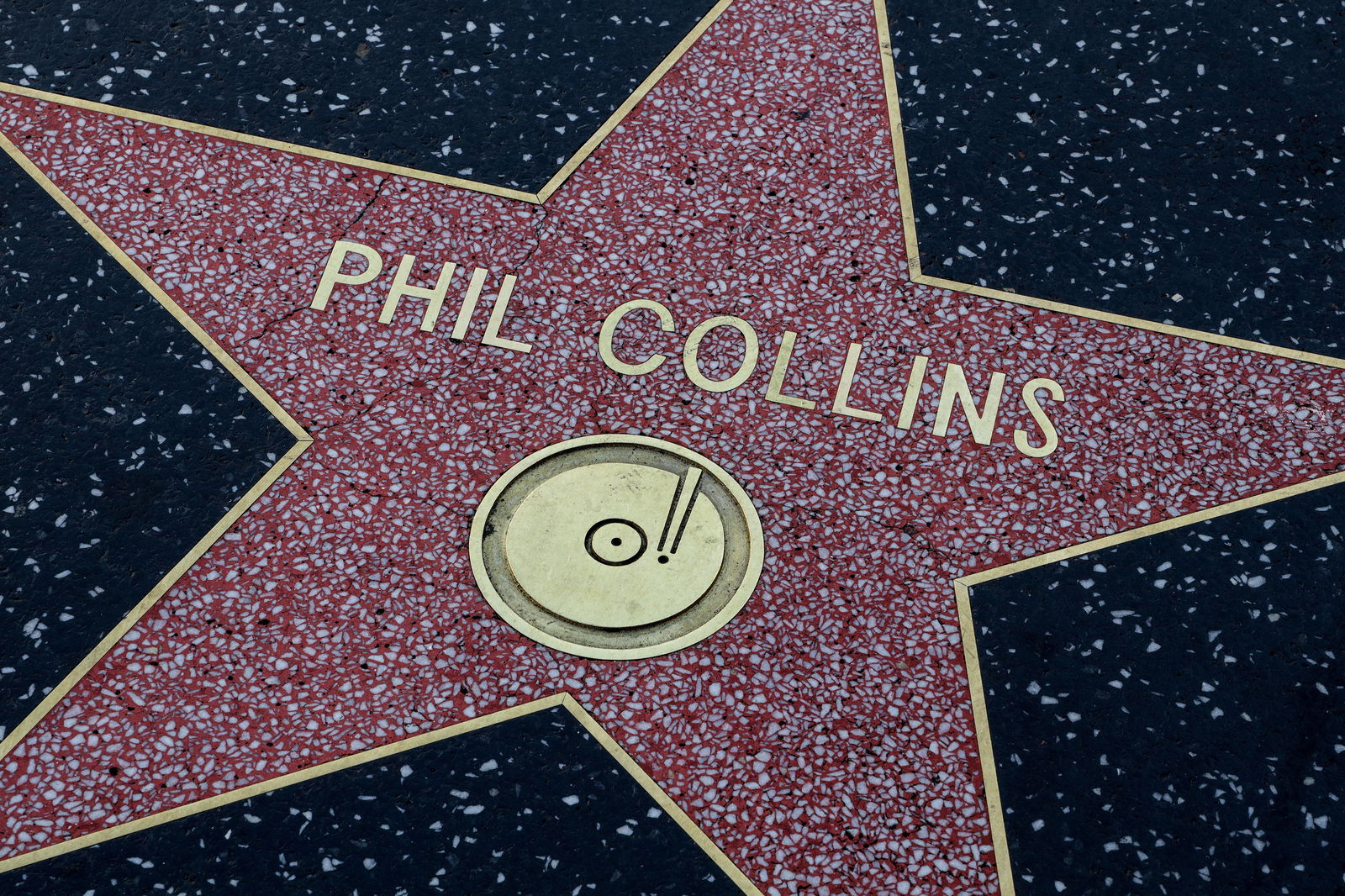 Phil Collins' Stern auf dem Hollywood Walk of Fame