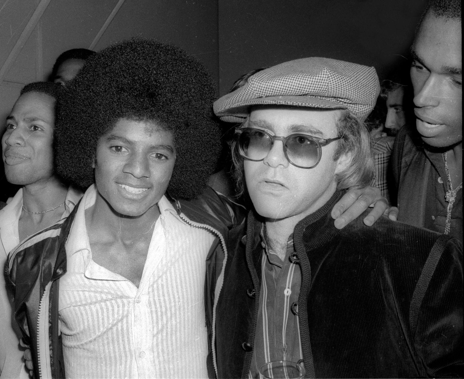 Michael Jackson & Elton John im Studio 54