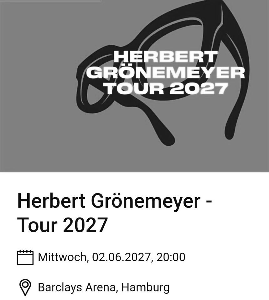 Herbert Grönemeyer Tour 2027