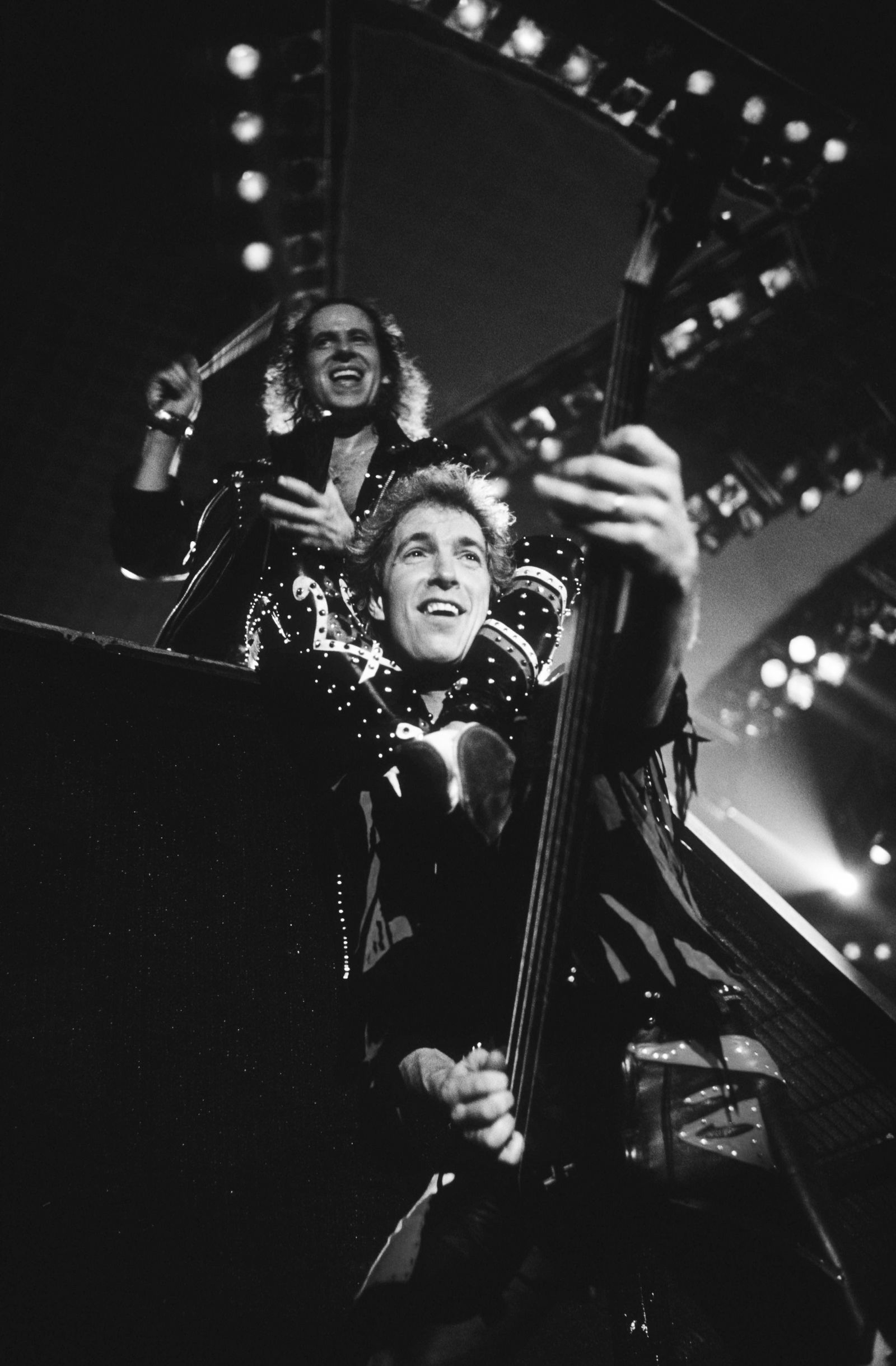 Klaus Meine and Francis Buchholz von den Scorpions (1984)