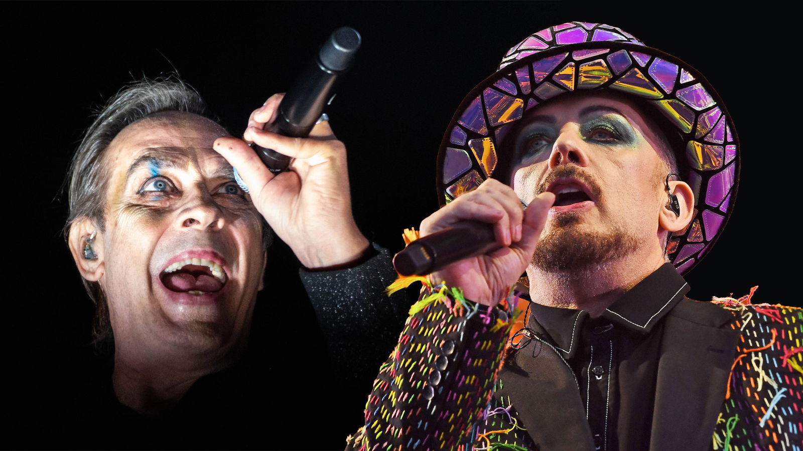 Peter Murphy (Bauhaus) & Boy George (Culture Club)