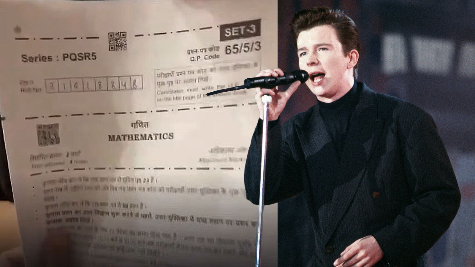 Prüfungs QR Code führt zu Song von Rick Astley (2026)