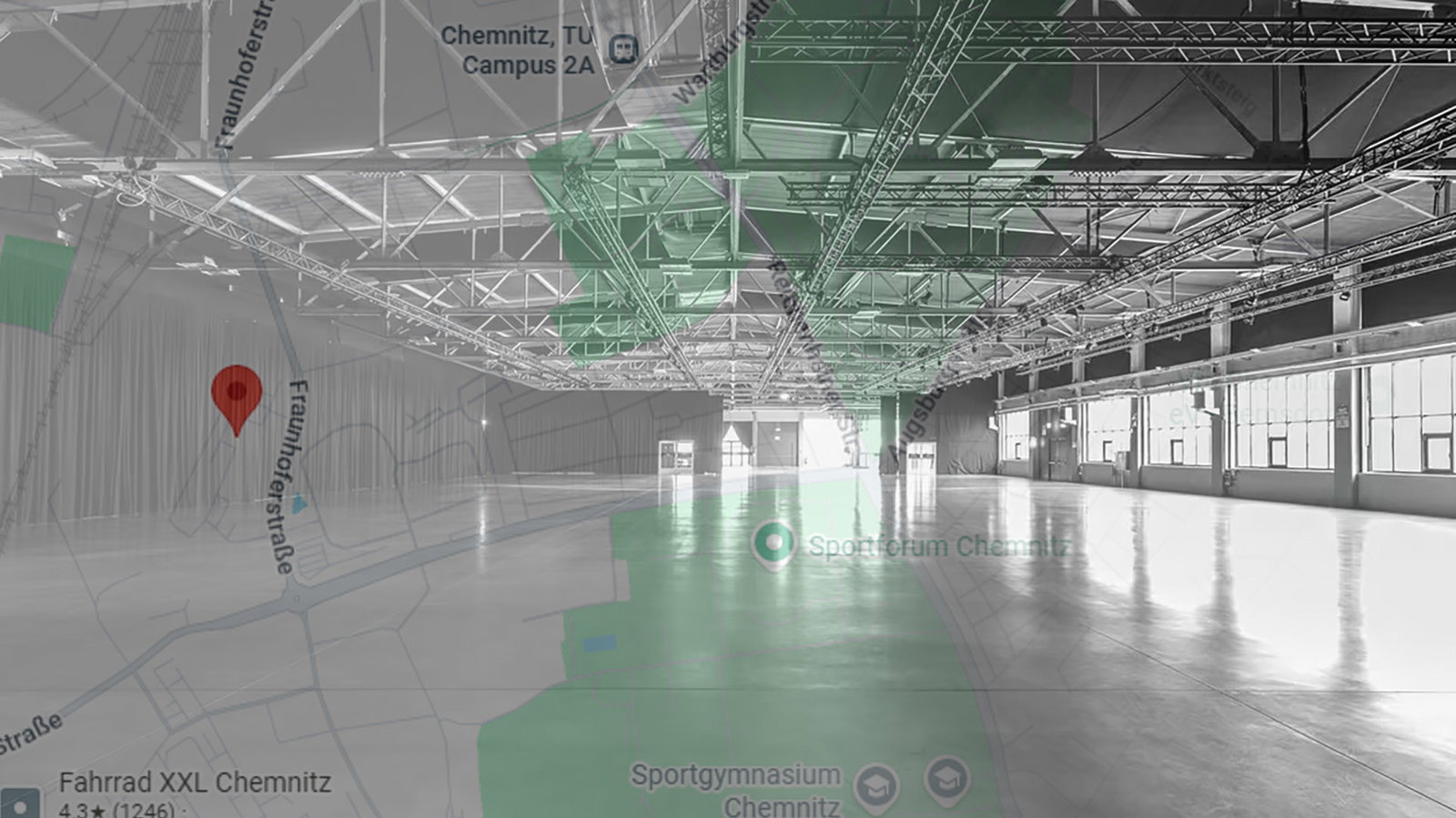 Die Location Kraftverkehr in Chemnitz in der Fraunhoferstraße