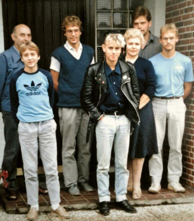 Martin Gore mit der Familie Frenzen in Schleswig-Holstein
