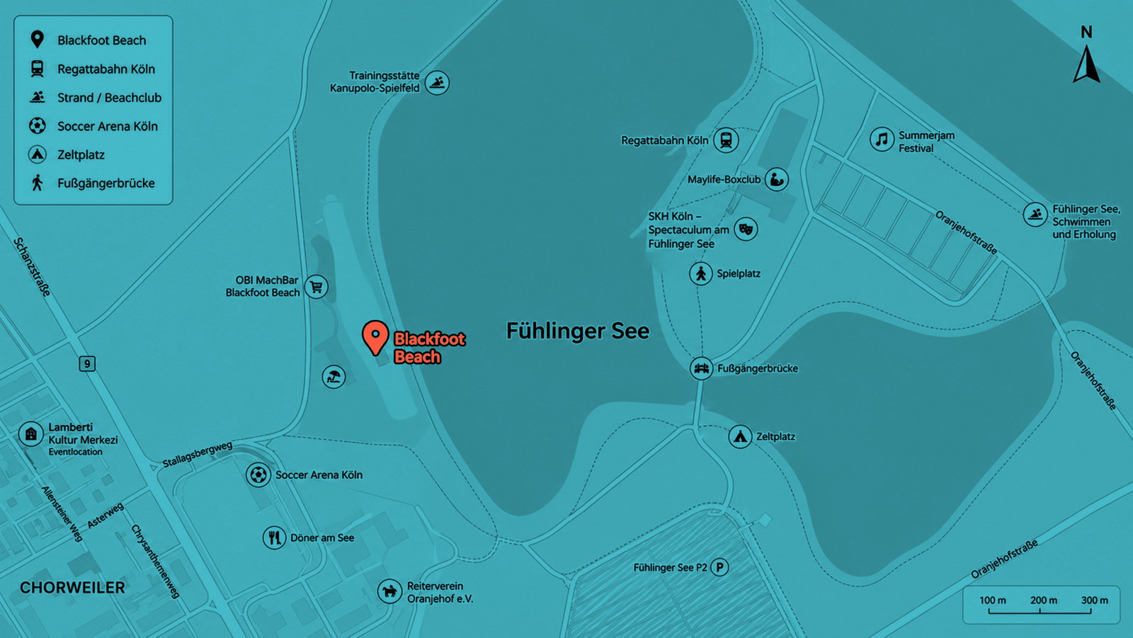 Die Location in Köln: Blackfoot Beach