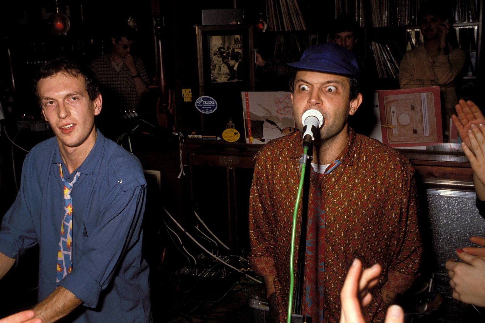 Scotch: Keyboarder Fabio Margutti (links) und Sänger und Gitarrist Vince Lancini (rechts) (1984)