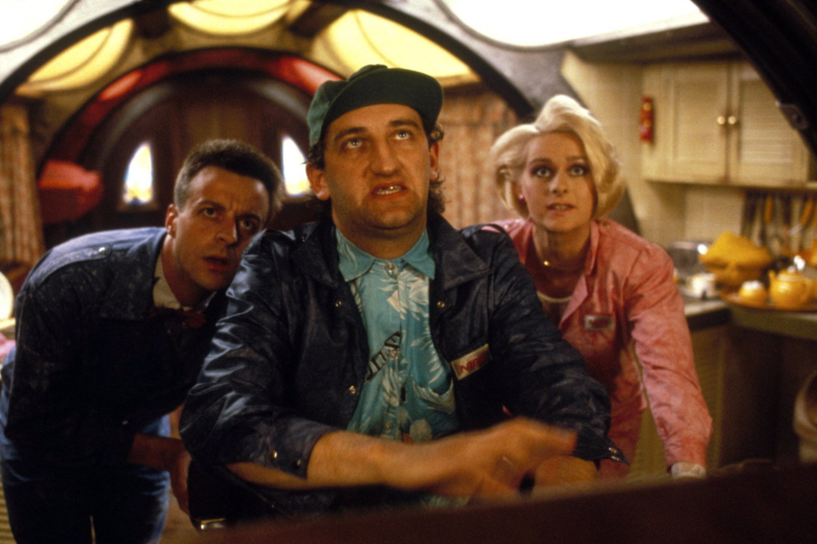 MORONS FROM OUTER SPACE: Paul Bown, Jimmy Nail, Joanne Pearce (1985)