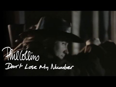 Phil Collins - Don't Lose My Number (Official Music Video)