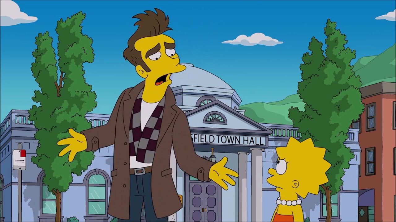 Benedict Cumberbatch voices Quilloughby in The Simpsons Singing and dancing ?