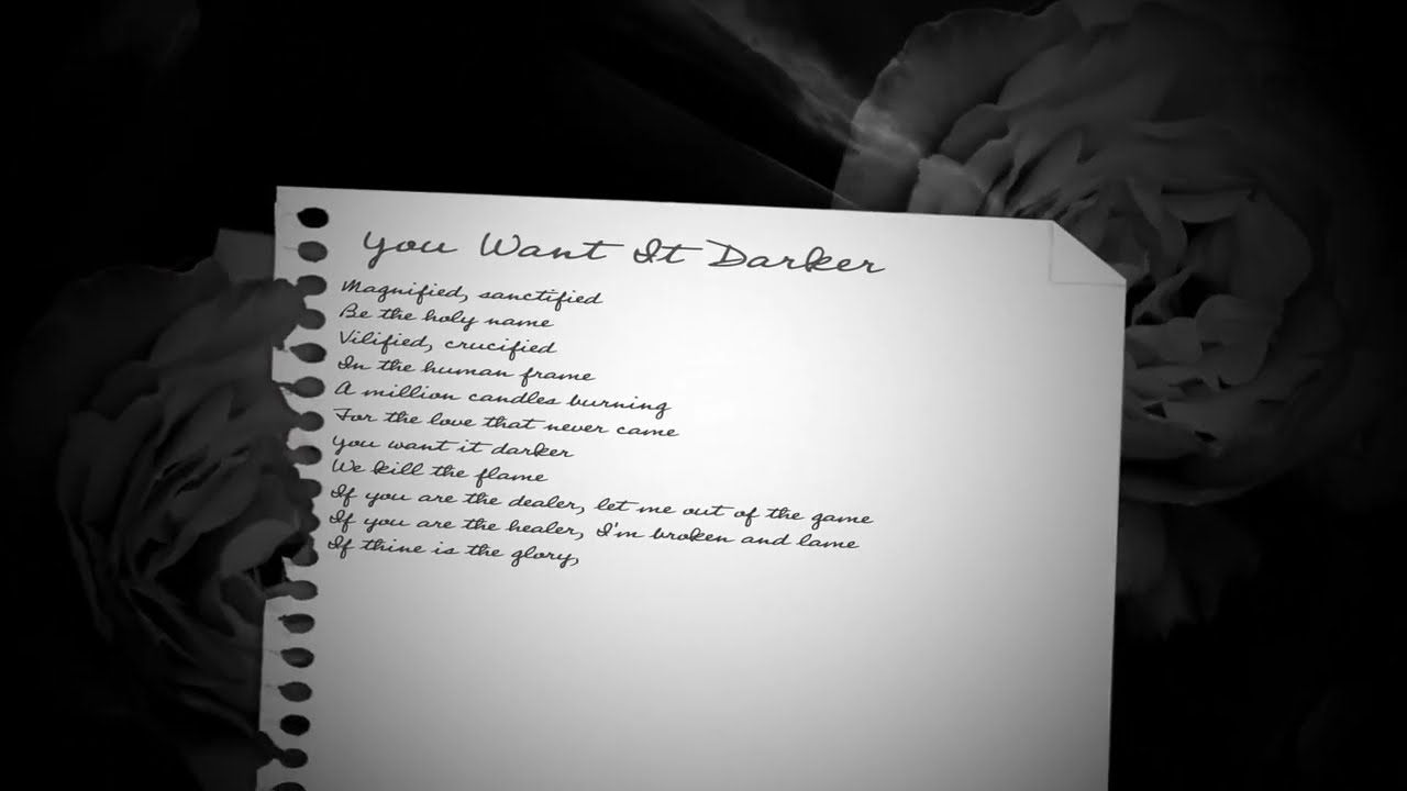 Here It Is - You Want It Darker - Iggy Pop (Lyric Video)