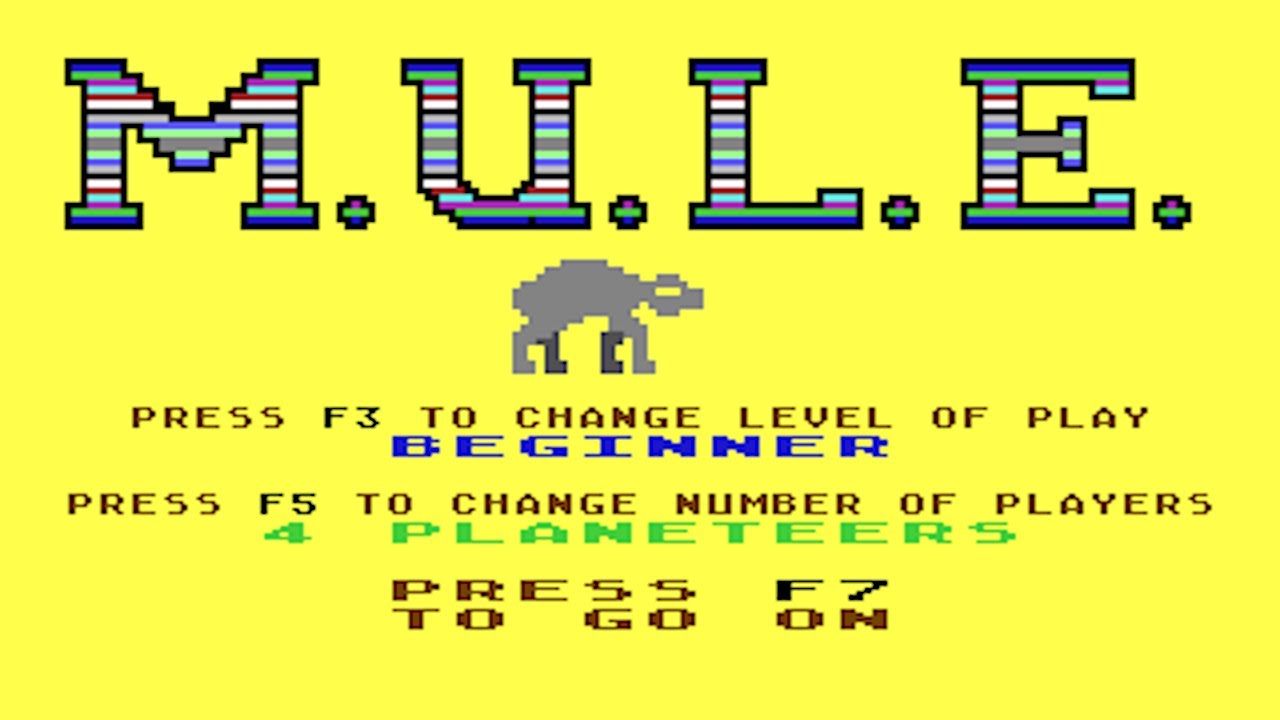 M.U.L.E. | C64 | 1983 | Beginner Run | Es ist Kult!!! ;-)