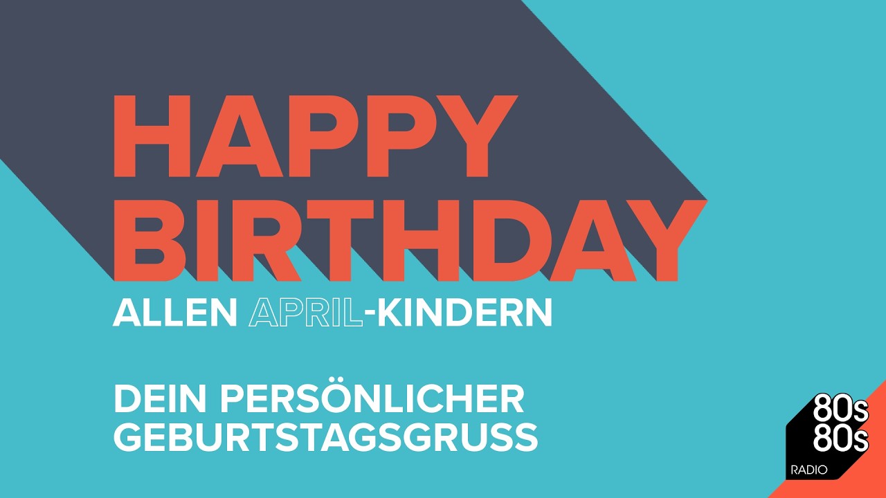 Peter Illmann wünscht Happy Birthday im April!