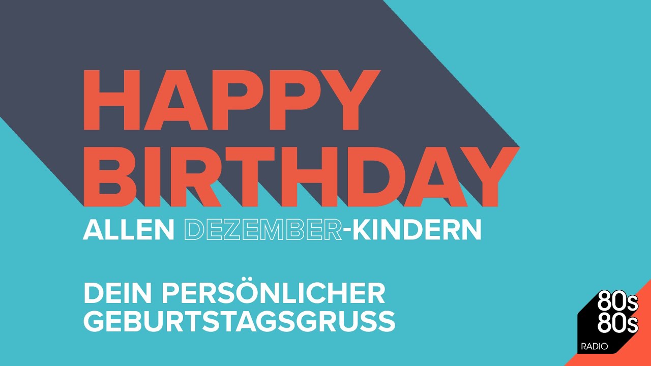 Peter Illmann wünscht Happy Birthday im Dezember!