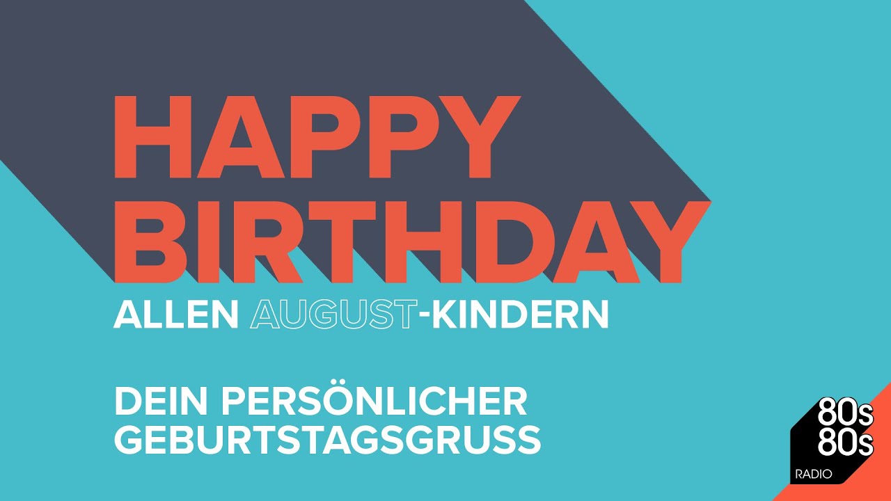 Peter Illmann wünscht Happy Birthday im August!