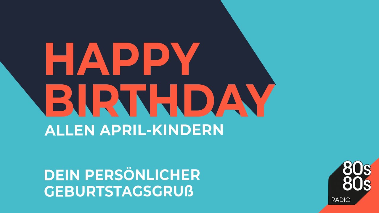 Peter Illmann wünscht Happy Birthday im April!