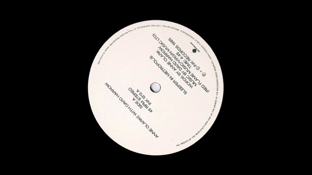 Anne Clark With David Harrow - Sleeper In Metropolis