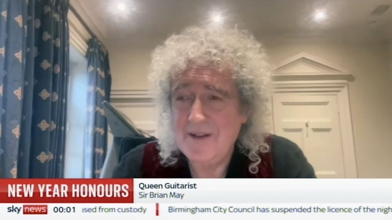 Sky News: Brian May knighted - 30/12/22 - ed
