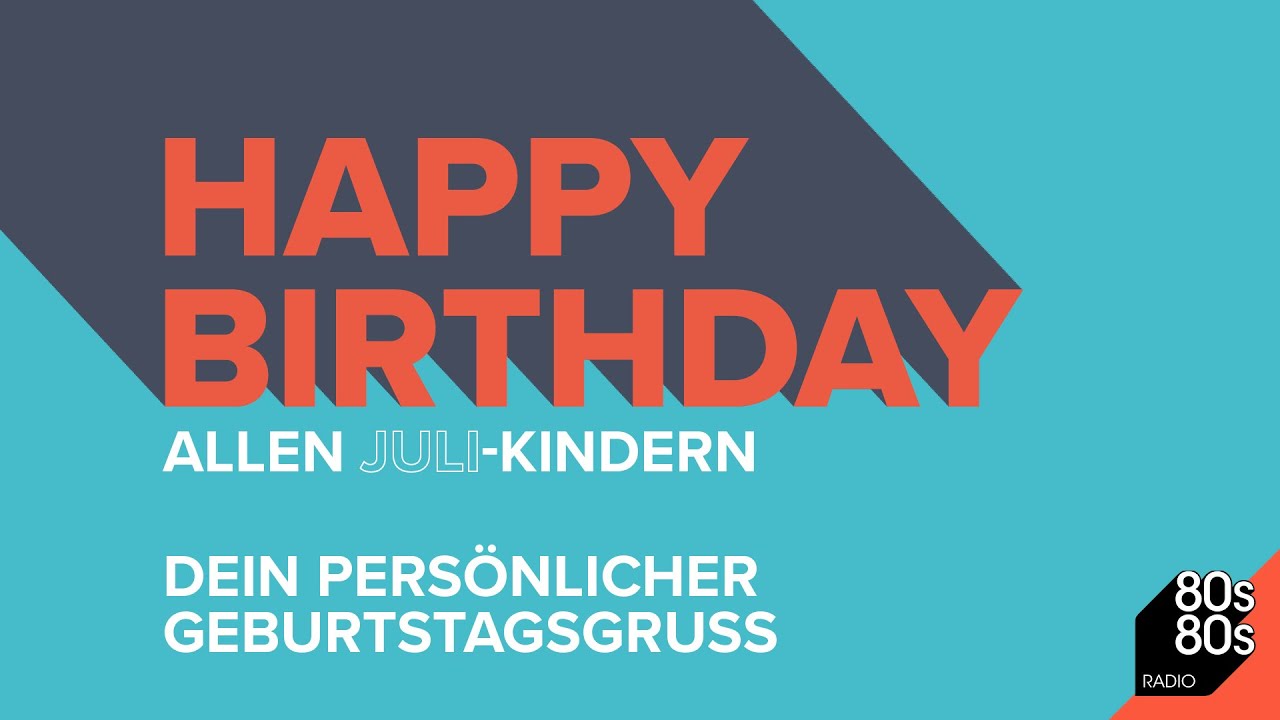 Peter Illmann wünscht Happy Birthday im Juli!